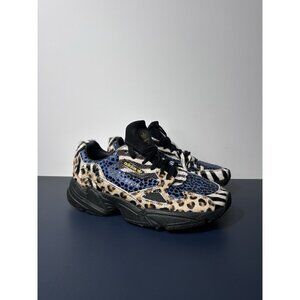 Adidas Womens Falcon Out Loud Leopard Zebra Cheetah Sneakers Shoes F37016 Sz 6.5